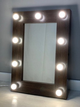 Зеркало гримера с подсветкой 70х50 см